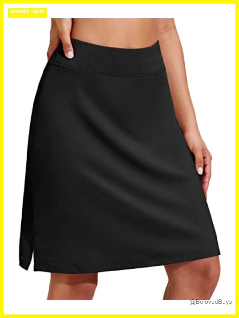 Women's 20" Knee Length Golf Skort with Pockets Moisture Wicking